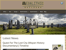Tablet Screenshot of megalithicbuilders.com